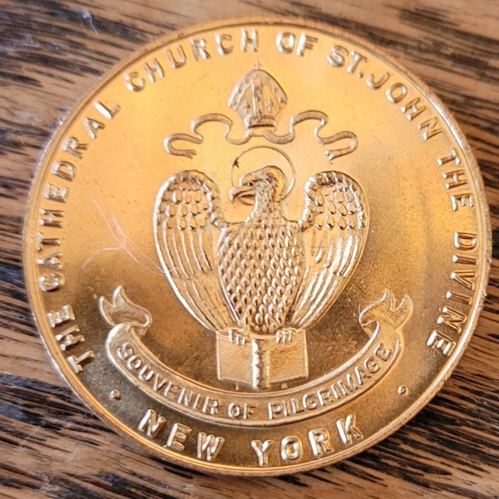 Vintage‎ Cathedral Church of St John The Divine NY Souvenir Of Pilgrimage Medal